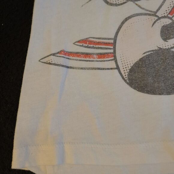 Disney Womens T-Shirt White Size XS 100% Cotton Mickey Patriotic Pullover - Picture 9 of 12